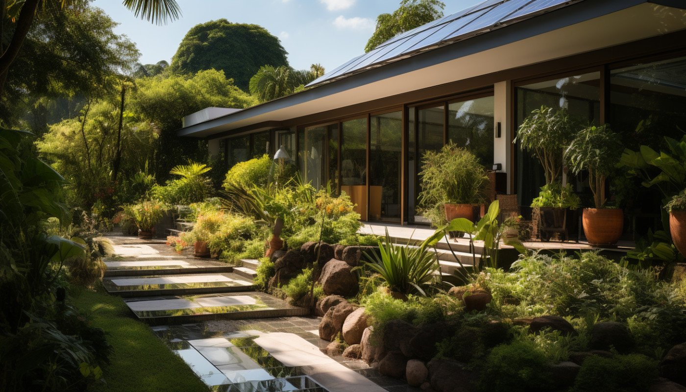 Jardin - Les principes de base du design de jardins avec panneaux solaires